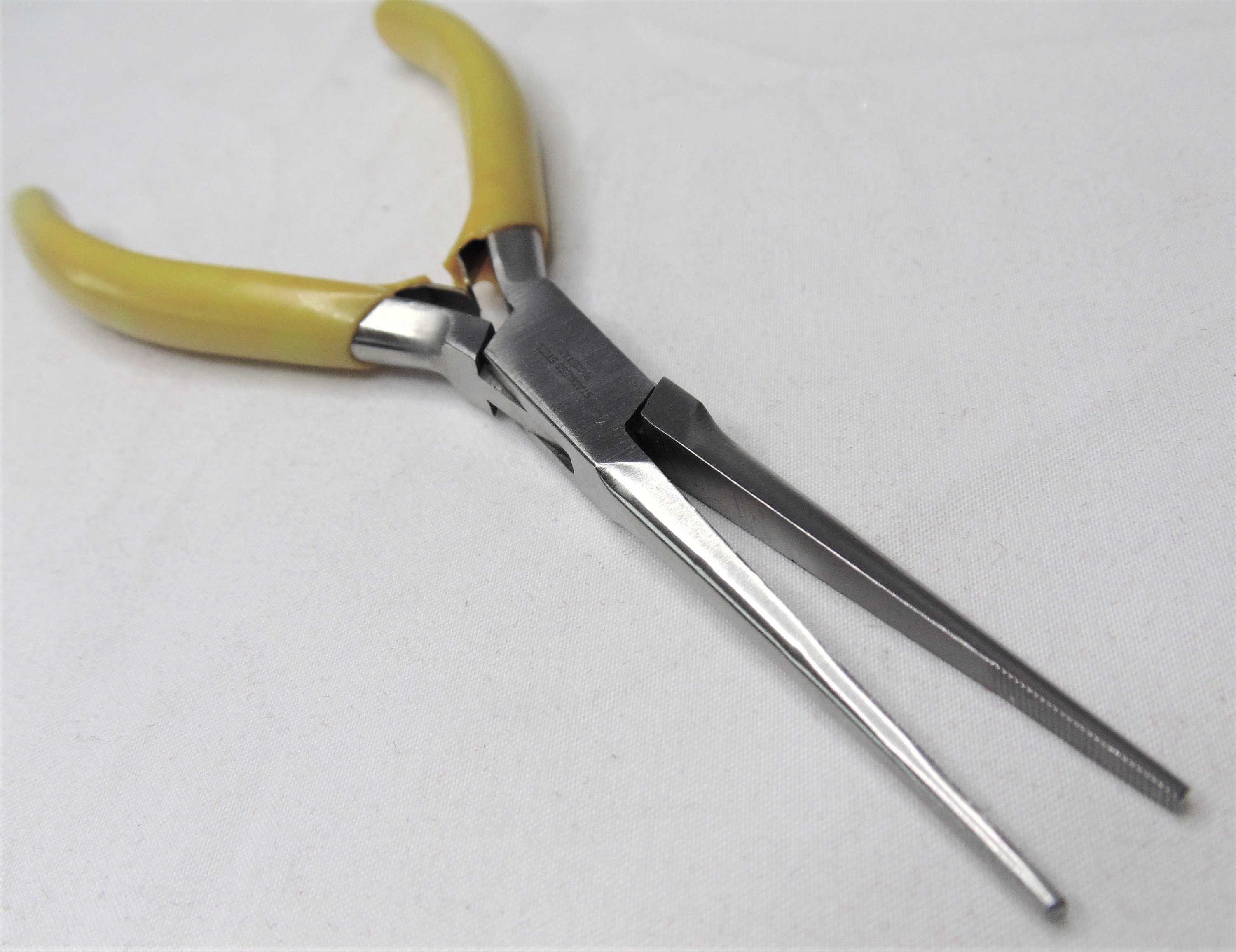 140mm Spring Loaded Extra Long Mini Needle Nose Pliers Plier Model Making  Precision Jewelry Wire Work Craft Carpentry Pliers Anti Slip Grips 