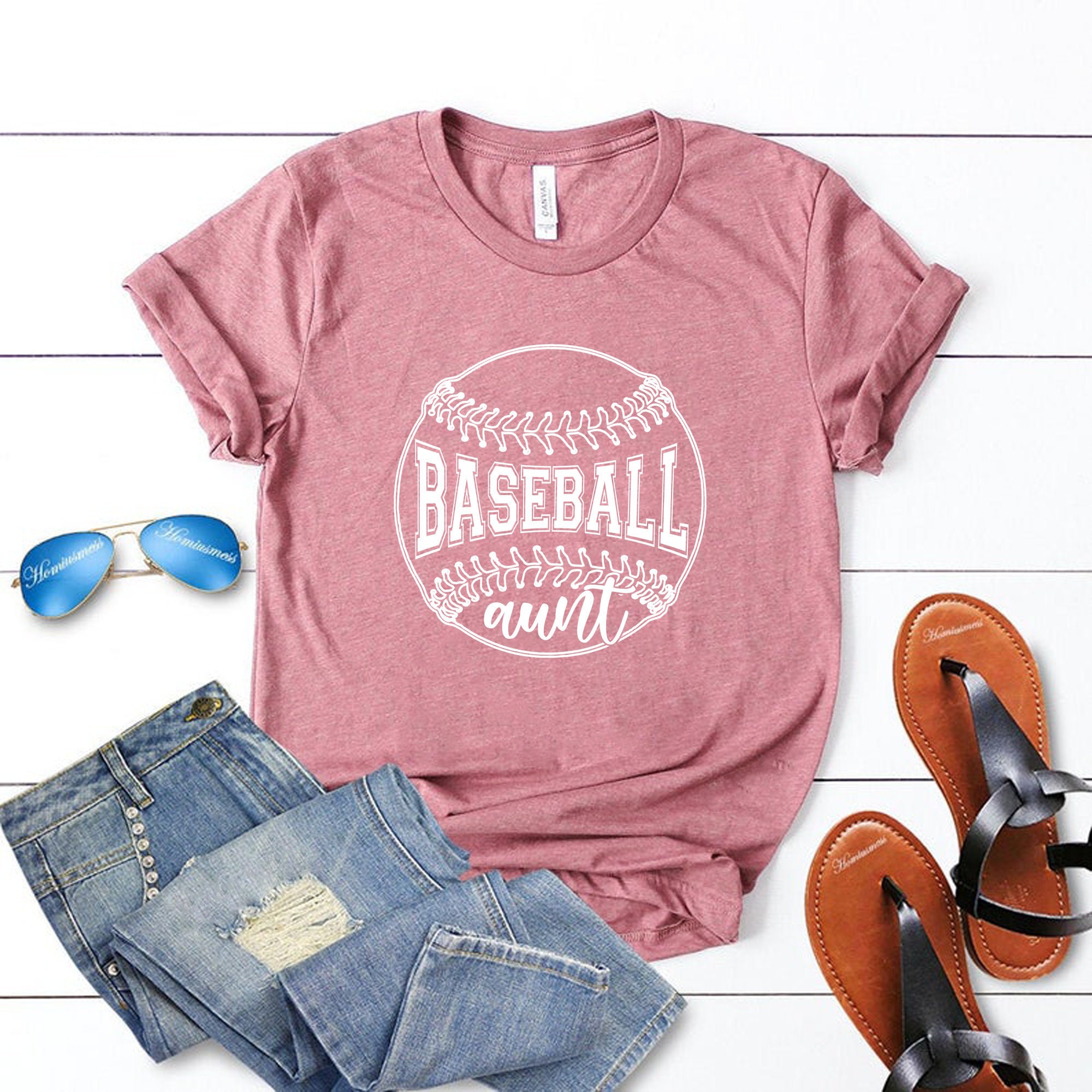 Baseball Aunt Shirt Baseball Auntie Shirt Baseball Shirt Etsy