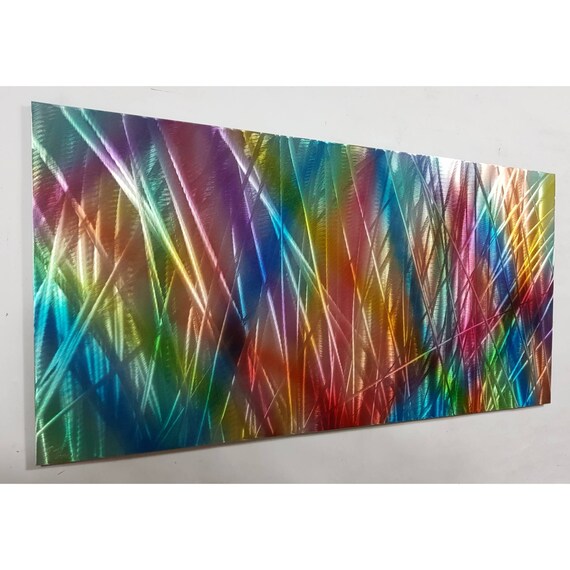 Modern Abstract Contemporary Metal Wall Art 3D Effect by R - Etsy UK