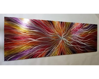 Modern Abstract Contemporary Metal Wall Art Sculpture 3D - Etsy UK