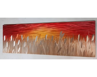 Modern Abstract Contemporary Metal Wall Art 3D Effect by R - Etsy UK
