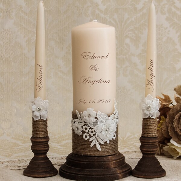 Rustic Unity Candle - Etsy