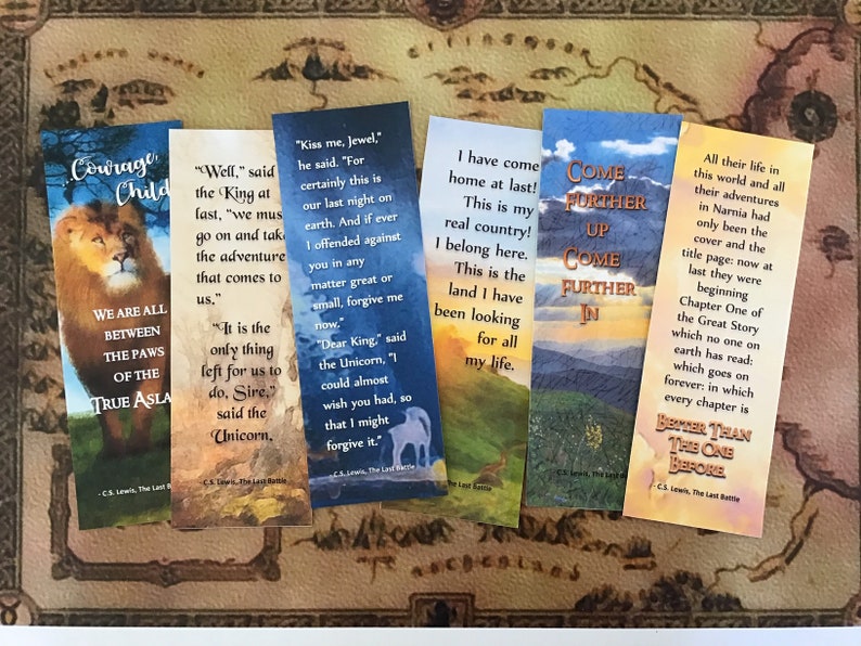 chronicles of narnia the last battle bookmarks instant etsy