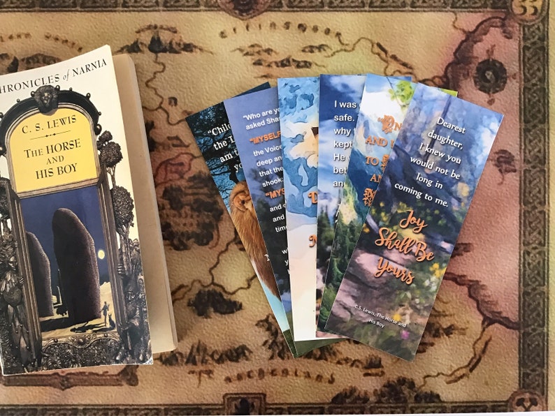 chronicles of narnia the horse and his boy bookmarks instant etsy