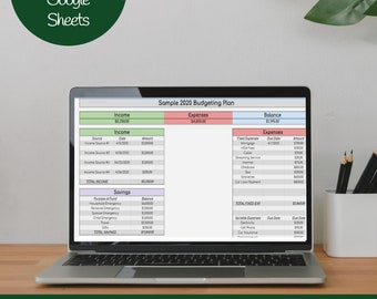 Editable Monthly Budget Spreadsheet for Google Sheets