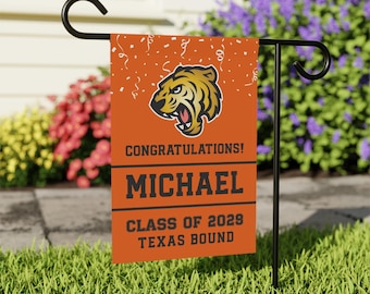 Personalized College Bound Yard Flag, Custom Class of 2029 Garden Flag, College Sign for Seniors, Graduation Yard Decor GF1
