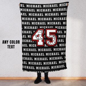 Custom Name Color Volleyball Blanket, Team Spirit Wear, Multiple Types and Sizes, Senior End of Year Gift for Player Coach Team Gift VB3