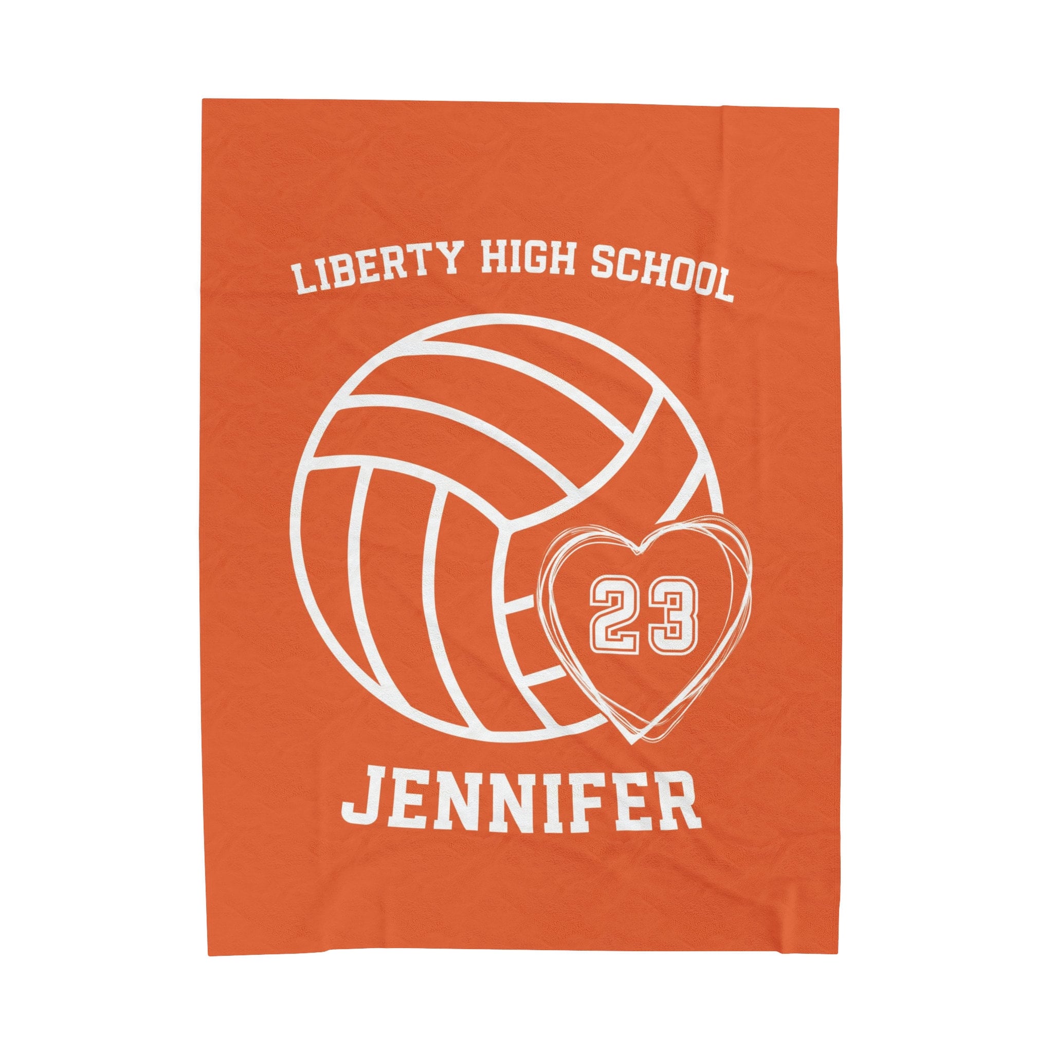 Volleyball  Team Blanket, Spirit Wear, Personalized Custom Name & Color, Multiple Types and Sizes, Senior End of Year Gift Player Coach S1
