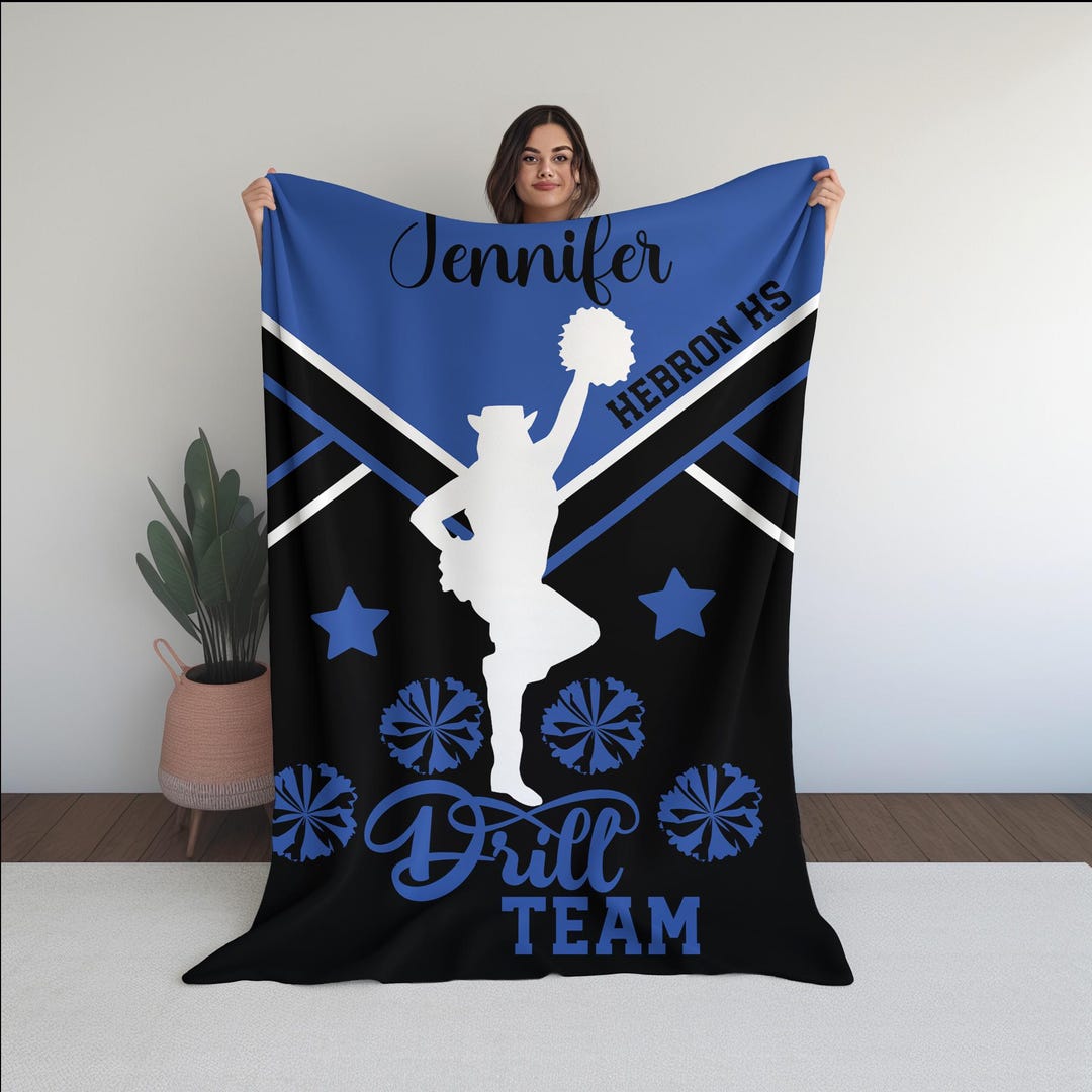 Custom Personalize Drill Team Blanket, Name Color Dance Team, End of ...