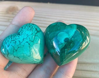 Large Malachite Heart