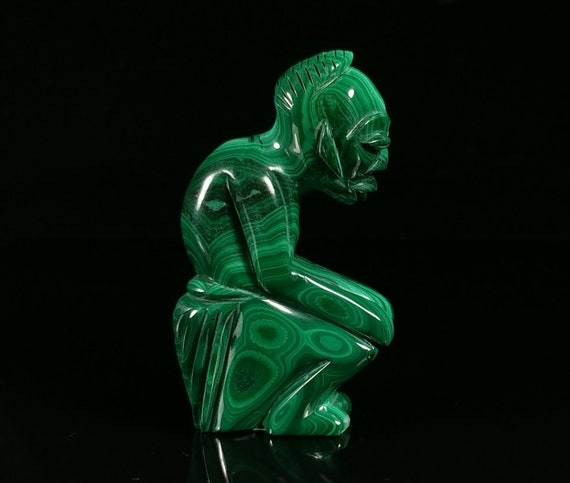malachite sculpture