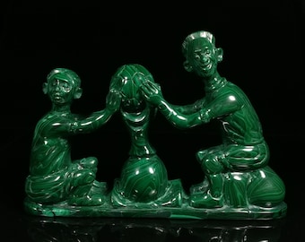 Malachite sculpture