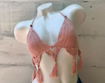 Blossom Festival Top Pattern | Crop Top Crochet Pattern | Boho Bra Crochet Pattern PDF | How to Crochet Crop Top Tutorial