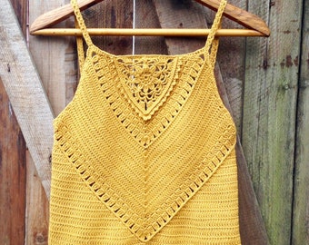 Veronica Tank Top Crochet Pattern | Crochet Tank Top Pattern | Sleeveless Tank Top Crochet Pattern | Summer Tank Top Crochet Pattern