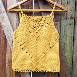 Veronica Tank Top Crochet Pattern | Crochet Tank Top Pattern | Sleeveless Tank Top Crochet Pattern | Summer Tank Top Crochet Pattern