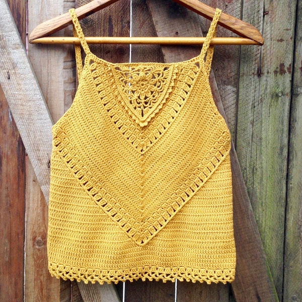 Veronica Tank Top Crochet Pattern | Crochet Tank Top Pattern | Sleeveless Tank Top Crochet Pattern | Summer Tank Top Crochet Pattern