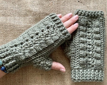 Aria Fingerless Gloves Crochet Pattern | Fingerless Mitts Crochet Pattern | Elegant Crochet Gloves Pattern