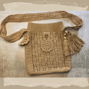 Sylvia Bohemian Crossbody Bag Crochet Pattern | Crochet Summer Bag Pattern | Crossbody Crochet Pattern | Crochet Pattern | Boho Crochet Bag