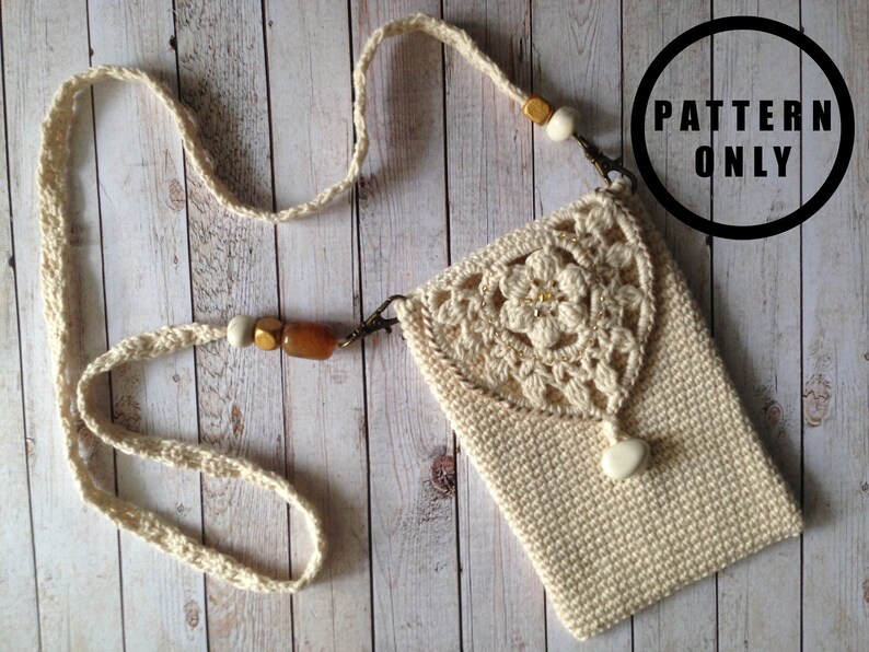 Neck Phone Bag Crochet Pattern Win Your Summer With Boho - Etsy