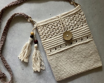 Lucy Crossbodytas haakpatroon | Boho Crossbody Taspatroon | Geavanceerd haakpatroon voor portemonnee | Kleine portemonnee haakpatroon