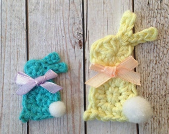 Tiny Crochet Bunny PDF Pattern | Try to crochet small bunny applique | Crochet Easter Bunny Applique | Easy to Crochet Mini Rabbit