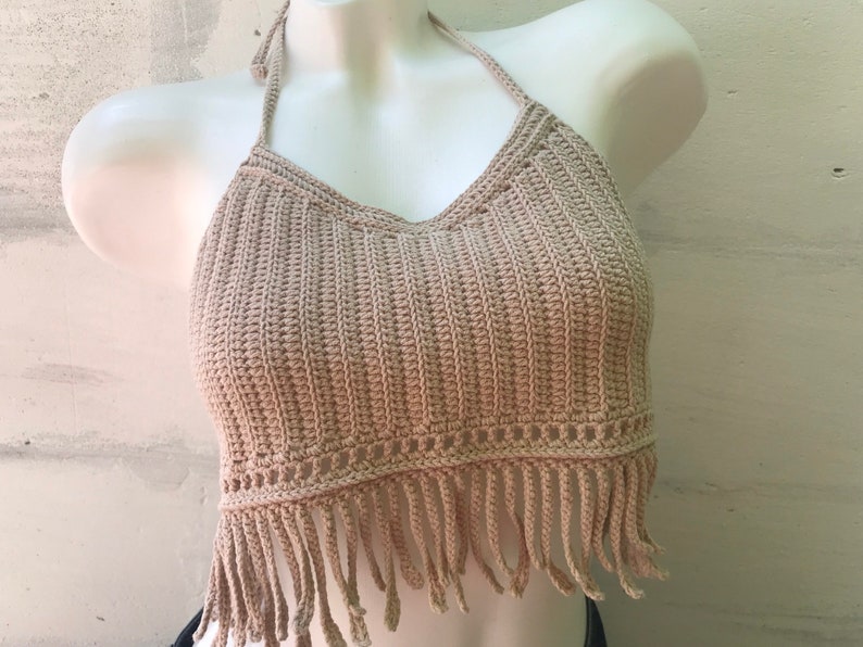 The Whisperer Festival Fringe Top Crochet Pattern Crop Top Etsy