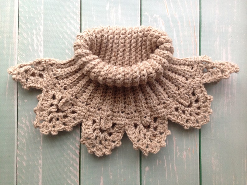 Victorian Lace High Collar Crochet Pattern Crochet Neck Etsy