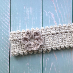 Beginner Crochet Pattern: Bohemian Headband with Flower | Beginner Crochet PDF Pattern with Photos and Written Instructions |