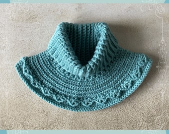 Patrón de cuello de crochet para calentador de cuello Kira / Patrón de cuello de crochet con cuello alto / Patrón avanzado para cuello de crochet para mujer / Cuello de cuello alto