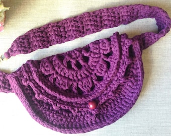 Hip Bag Crochet Pattern | Mandala Hip Bag Pattern for Intermediate crochet level | Crochet Hip Bag for summer Tutorial | Crochet Hip Bag