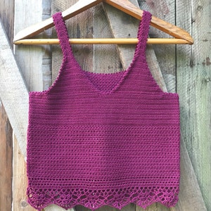 Malva Tank Top Crochet Top Pattern | Crochet Sleeveless Top Pattern | Summer Top Crochet Pattern | Top Crochet Pattern S,M,L,XL,XXL
