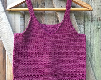 Malva Tank Top Häkeltop Muster | Ärmelloses Top Muster | Sommer Top Häkelanleitung | Top Häkelanleitung S, M,L,XL,XXL