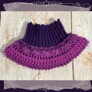 Tina Neck Warmer Crochet Pattern | Elegant Neck Warmer Crochet Pattern | Crochet Pattern Women Neck Warmers | One Skein Neck Warmer