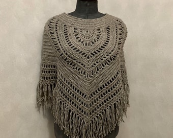 Deidra Crochet Poncho Pattern | Crochet Pattern for Poncho | Bohemian Crochet Poncho for Women