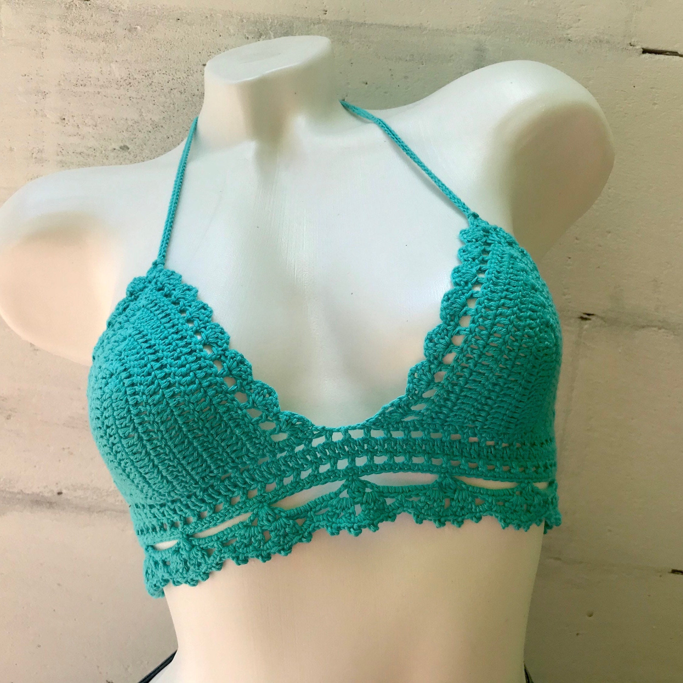 PDF Pattern : Crochet Back Yoga Bra Sewing & Crochet Pattern Lace