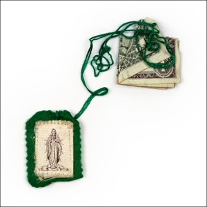 Green Scapular: Virgin Mary, US Dollar, Print