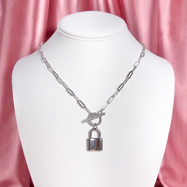 Paper Clip Necklace Etsy