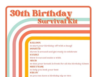 30th Birthday Survival Kit