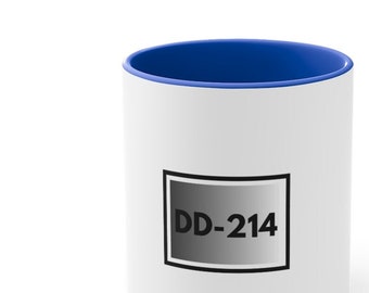 Militär DD-214 Kaffeetasse, DD-214 Tasse, Militärtasse, KeramikBecher, Ruhestandsbecher, Entladungspapier Tasse, Geschenkbecher, Teebecher