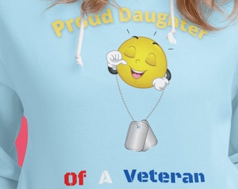 Stolze Tochter eines Veteranen Hoodie, Stolzer Tochter Hoodie, Militär Veteran Tochter Sweatshirt, Tochter Hoodie, Militär Familien Hoodie