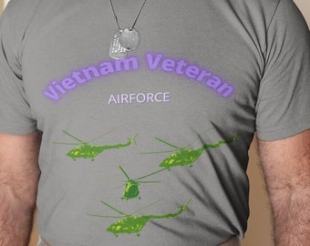 Vietnam VeteranEn Airforce Shirt, Unisex Patriotisches Shirt, Militär Geschenk, Veteranen Geschenk, Vietnam Veteran Geschenk, Airforce T-Shirt
