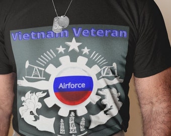 Vietnam VeteranEn Airforce Shirt, Unisex Patriotisches Shirt, Militär Geschenk, Veteranen Geschenk, Vietnam Veteran Geschenk, Airforce T-Shirt
