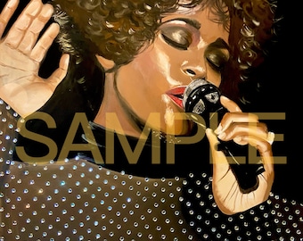 WHITNEY THE VOICE print