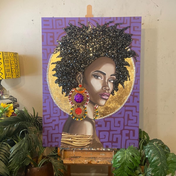 FIERCE original painting 48x36