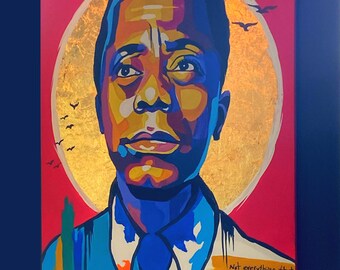 KING JAMES 40x30 painting
