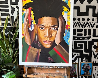 BASQUIAT framed 36x24