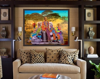 CHICAGO GOES to AFRICA print