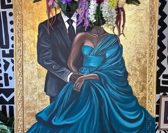 SWEET EMBRACE original painting 60x48