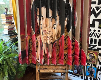 KING OF POP linticular painting 48x44
