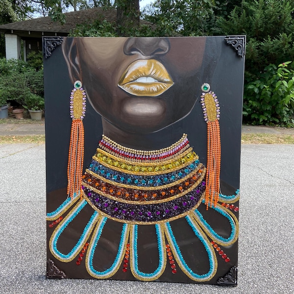 JEWEL original painting 5ftx4ft